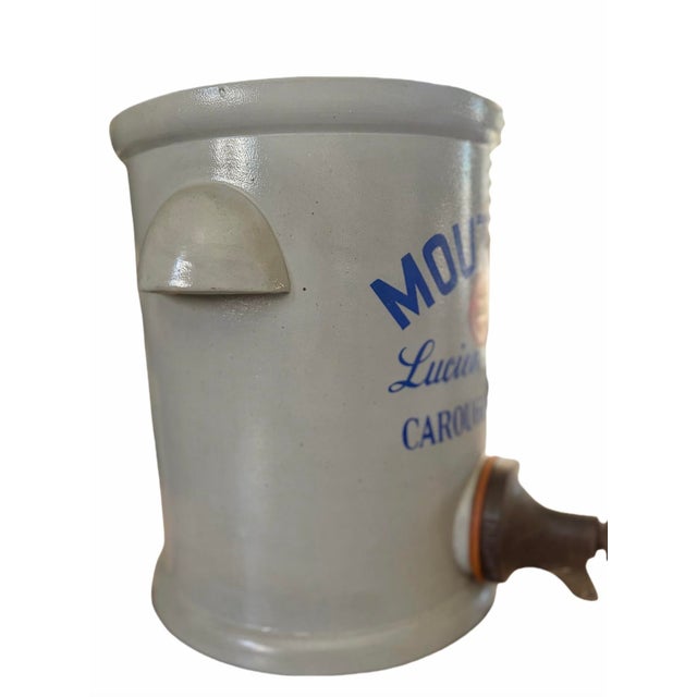 Vintage Lucien Chirat Carouge-Genève Mustard Dispenser Crock For Sale - Image 4 of 10