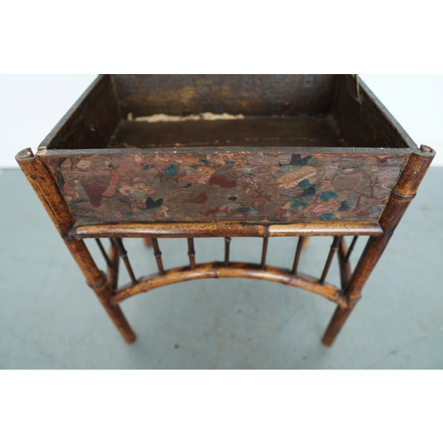 Antique Bamboo Sewing Table For Sale - Image 15 of 15