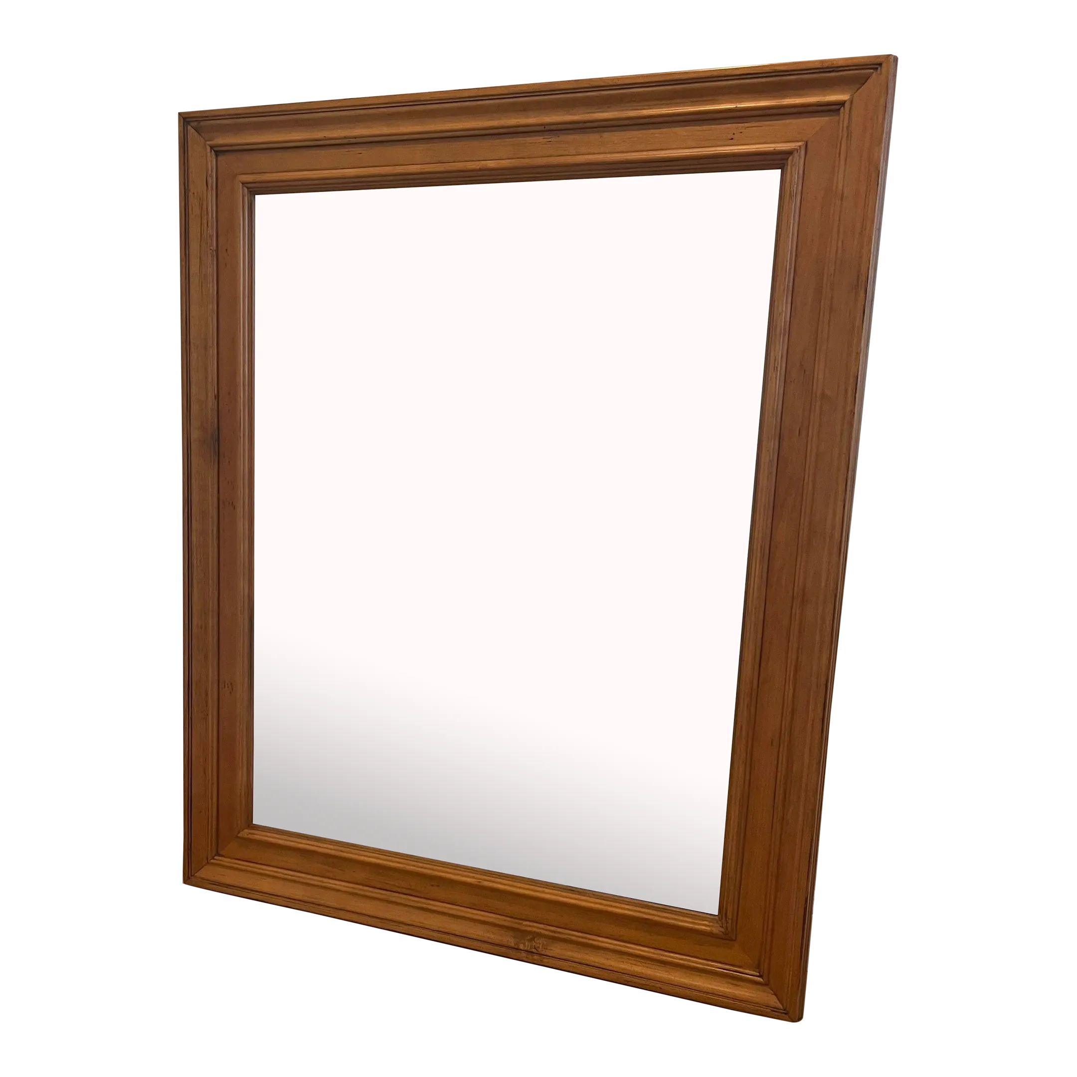 1990s American Themes by Drexel Solid Maple Wood Framed Beveled