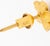 Vintage 22k Yellow Gold Flower Blossom Stud Earrings For Sale - Image 9 of 9