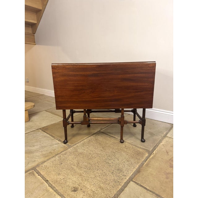 Antique Edwardian Mahogany Gateleg Table, 1900s For Sale - Image 9 of 9