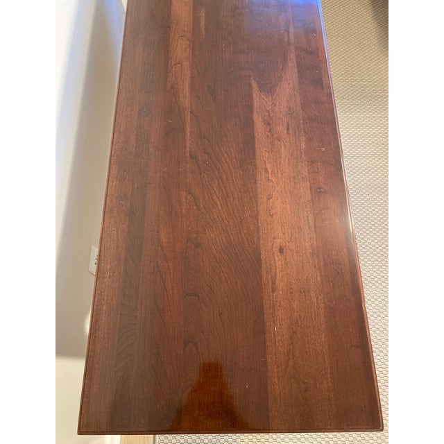 Late 20th Century Traditional Georgian Style Ethan Allen Console Table For Sale In Chicago - Image 6 of 11