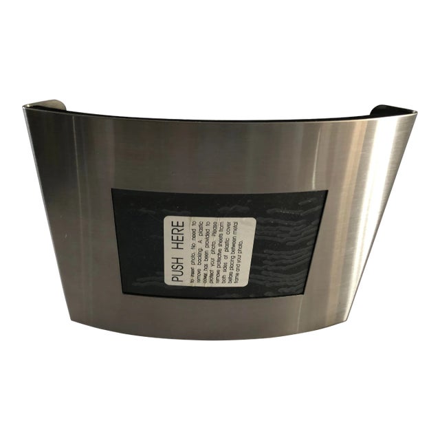 Circa 1990s Nambé Convex Photo Frame For Sale