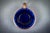 Cobalt Blue Flamed Glazed Earthenware Bowl with Handle and Hammered Metal Mount by André Villien, Paris, 1910-1920 For Sale - Image 9 of 11