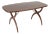 Mid 20th Century Modern Mahogany & Brass Coffee Table Designed by Yngve Ekstrom for Svenska Mobler For Sale