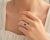Art Deco 18K White Gold Ruby Diamond Engagement Estate Ring For Sale - Image 3 of 4