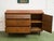 Merton Gershun Style Bassett Mid Century Walnut and Brass Louvered Credenza For Sale In Los Angeles - Image 6 of 12