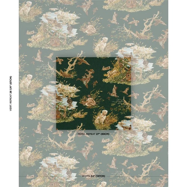 Inspired by a design in our archive, Dog & Duck is a lively woodland scene with a charming retro look. Printed on 100%...