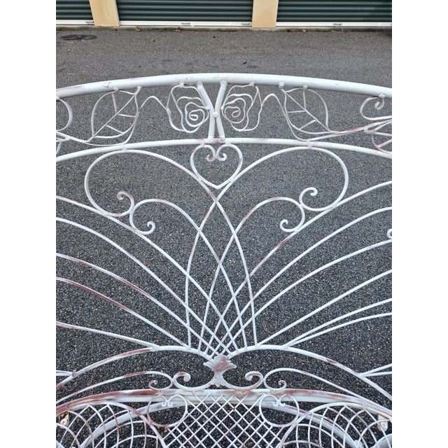Salterini Vintage Salterini Wrought Iron Outdoor Patio Furniture, 3 Pieces For Sale - Image 4 of 11