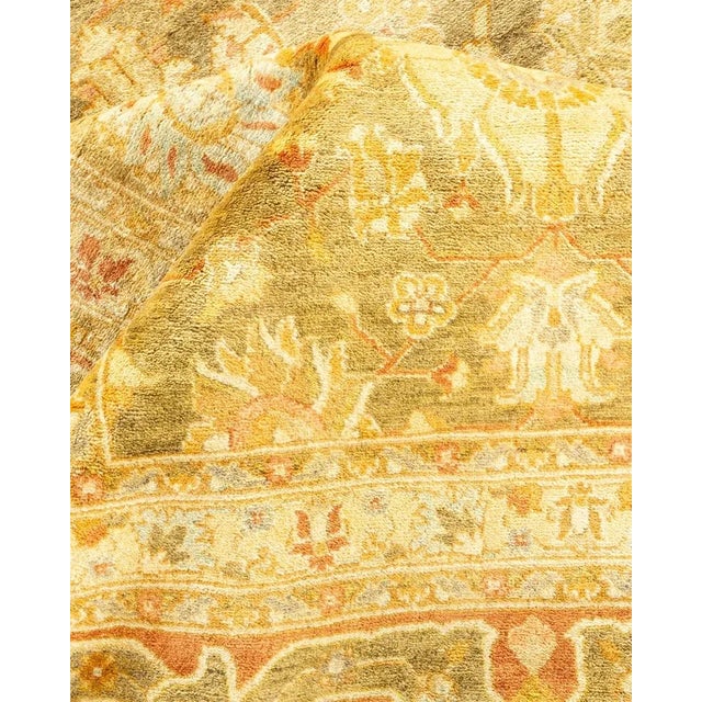 Textile Mogul, One-of-a-Kind Hand-Knotted Area Rug in Green, 8' 3" x 10' 5" For Sale - Image 7 of 8