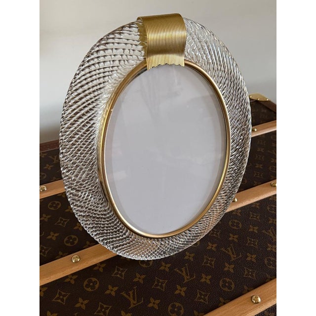 Oval Murano Glass Photo Frame, 2000s For Sale - Image 10 of 14