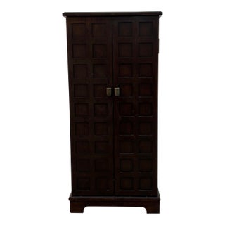 1990s Unique Tall Jewelry Armoire For Sale