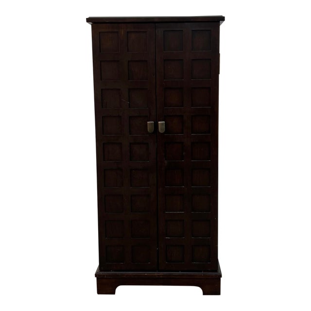 1990s Unique Tall Jewelry Armoire For Sale