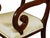 Brown Set of Six (6) Regency Style Dining Chairs For Sale - Image 8 of 14