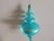 Tiffany's Color Hand Blown Round Glass Holiday Ornament Size:4"D x 8.5"H
