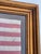 1970s Real Vintage American Revolutionary Flag Bicentennial 13 Star Cotton in Gilt Antique Frame For Sale - Image 5 of 7