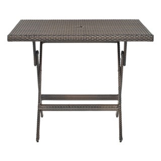 Samana Square Folding Table, Brown For Sale