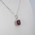 4.8Ct Rhodolite Garnet Pendant With Natural Diamonds in Solid 14k Gold, 11x9mm For Sale In Columbus - Image 6 of 8
