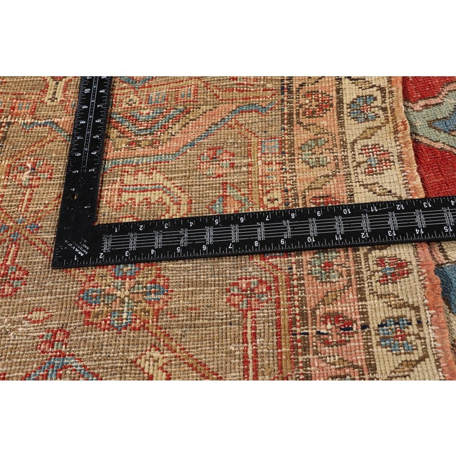 Textile Late 19th Century Persian Serapi Rug, 12'00 X 18'11 For Sale - Image 7 of 10