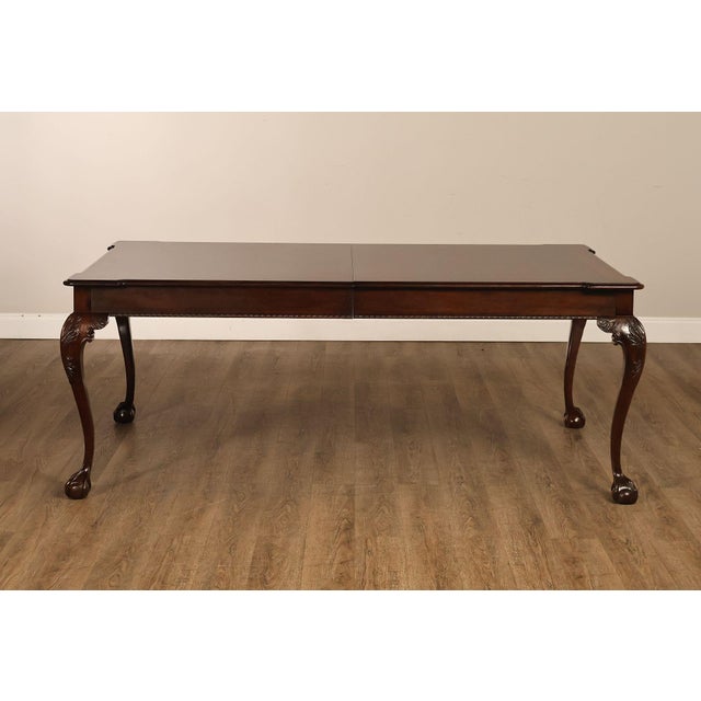 Henredon Rittenhouse Square Collection Chippendale Style Mahogany Expandable Dining Table For Sale - Image 17 of 18