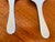 Vintage French Porcelain, Pastry Platter and Cake Lifters by Gien, 1930s, Set of 3 For Sale - Image 14 of 18