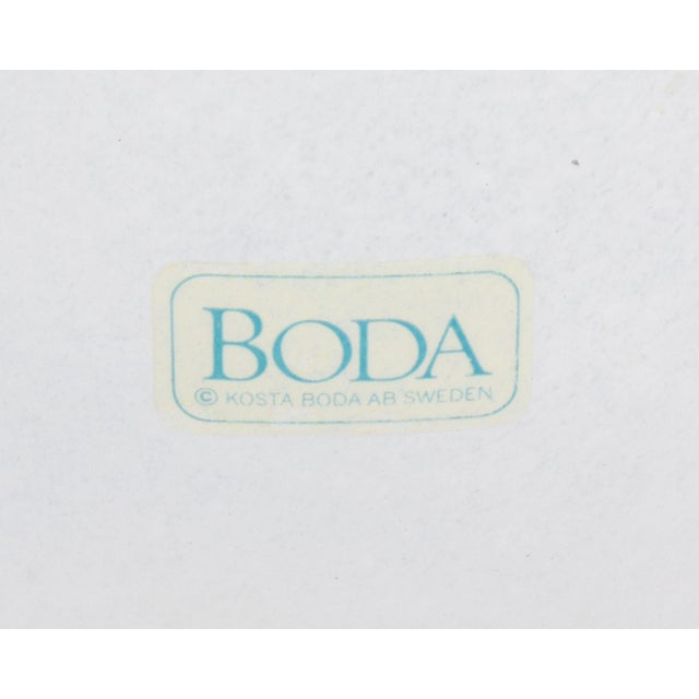 White Glass "Rainbow" Bowl by Bertil Vallien for Kosta Boda For Sale - Image 8 of 8