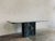 1970s Postmodern Green Marble Dining Table With Fluted Base For Sale - Image 11 of 14