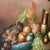 Vintage Original Still Life Oil Painting on Canvas Fruit and Wine Scene by Parkey For Sale In Chicago - Image 6 of 11