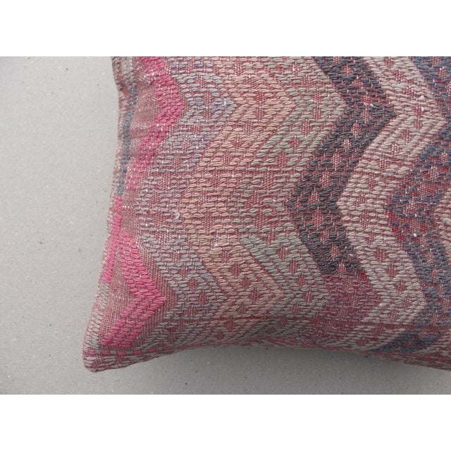 Kilim Rug Pillow cover Made from old turkish kilims Back side cotton and has closed with a solid hidden zipper size:16" x...