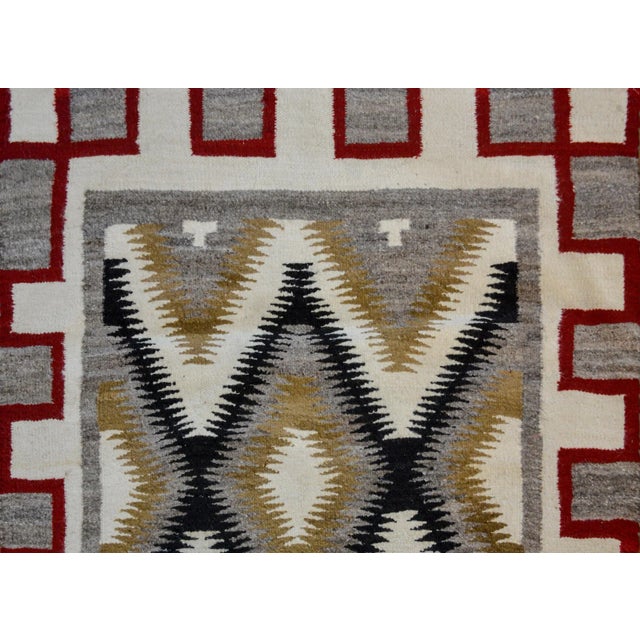 1950s Bold Mid-20th Century Navajo Style Rug For Sale - Image 5 of 9