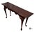 Vintage Queen Anne Style Mahogany Finish Console Table For Sale In Greensboro - Image 6 of 8