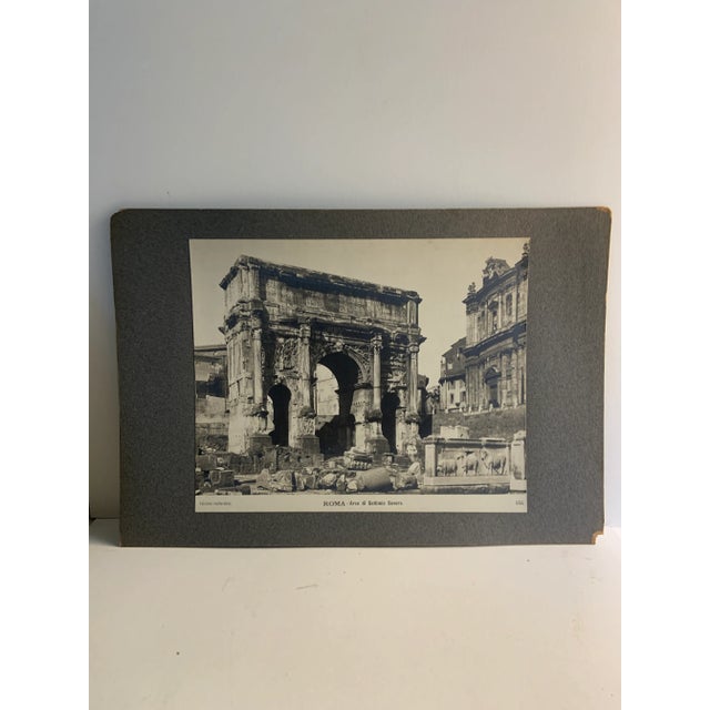 Late 19th Century Antique Italian Rome Forum Photo For Sale - Image 5 of 5