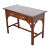 Baker Furniture Georgian Carved Mahogany Writing Desk or Console Table For Sale