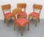 Beige Beech & Leatherette Dining Chairs, 1950s, Set of 4 For Sale - Image 8 of 10