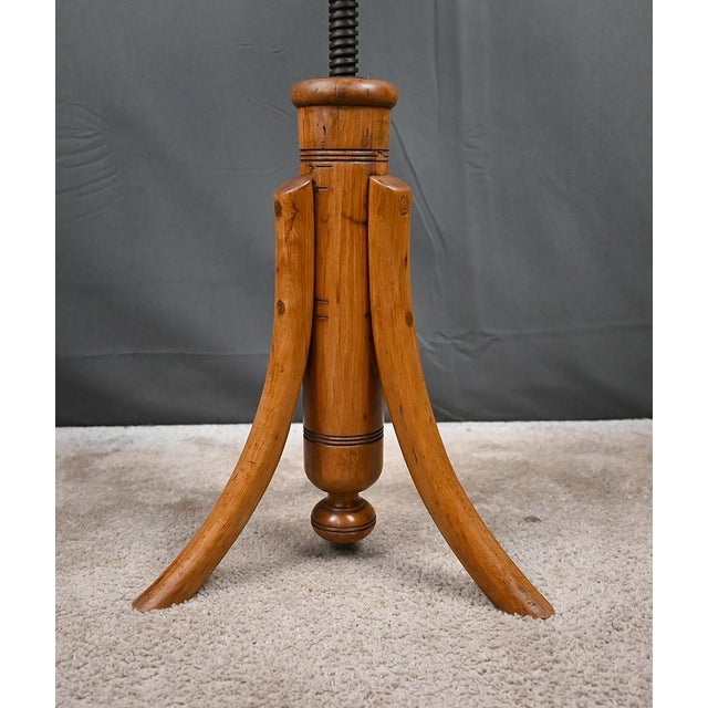Children's Swivel Chair in Stained Beechwood For Sale - Image 9 of 15