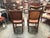 Set of 4 19th-Century English Cromwellian Leather & Oak Dining Chairs For Sale - Image 4 of 18