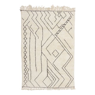 Hand-Knotted Wool Rug by Azele Studio For Sale