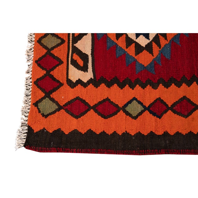 Mid-20th Century Vintage Kilim Rug 5' 2" X 12' 7'' For Sale In New York - Image 6 of 13