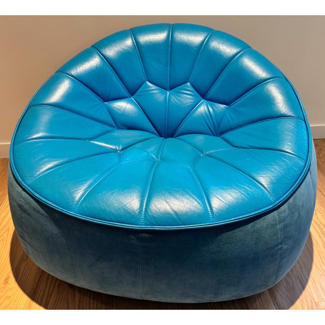 Ligne Roset Pumpkin Swivel Lounge Chair and Ottoman Set