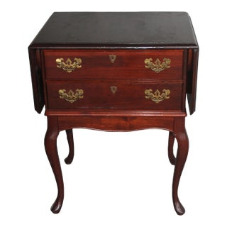 1950's Queen Anne Style Accent Side /Table Extending Sides For Sale