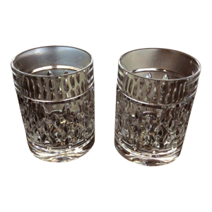 Ralph Lauren Aston Double Old Fashioned Crystal Whiskey Glass-Set of 2
