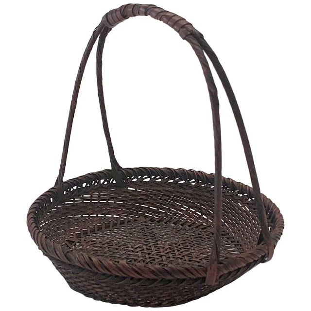 Miniature Japanese Bamboo Basket by Hayakawa Shokosai I For Sale - Image 13 of 13