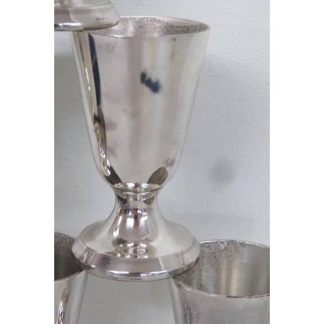 Boxed Set of 6 Newfoundland Crest Small Goblets Shot Cordial Metal Cups 4960b For Sale - Image 4 of 10