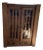 Antique Hungarian Oak Glass and Wood Cabinet For Sale