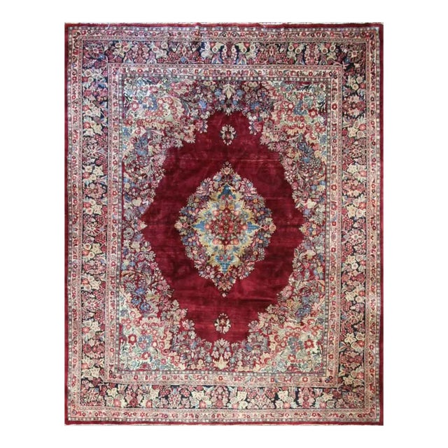 Antique Persian Sarouk Carpet For Sale