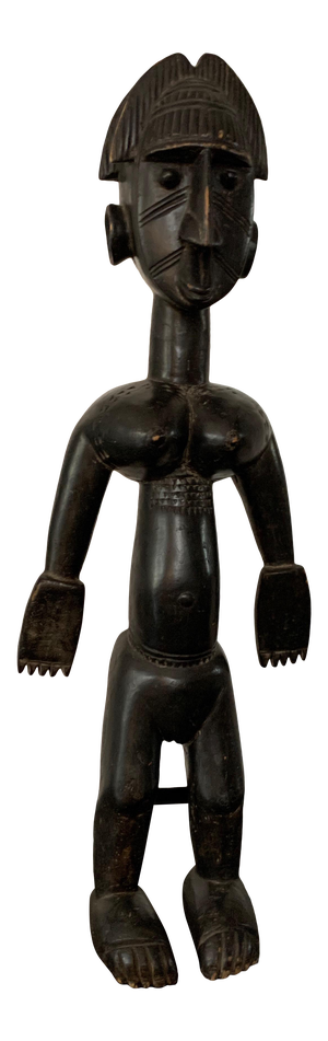 African Wooden Carved Figure of Woman