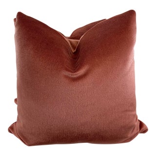 Cinnamon Mohair 22” Pillows-A Pair For Sale