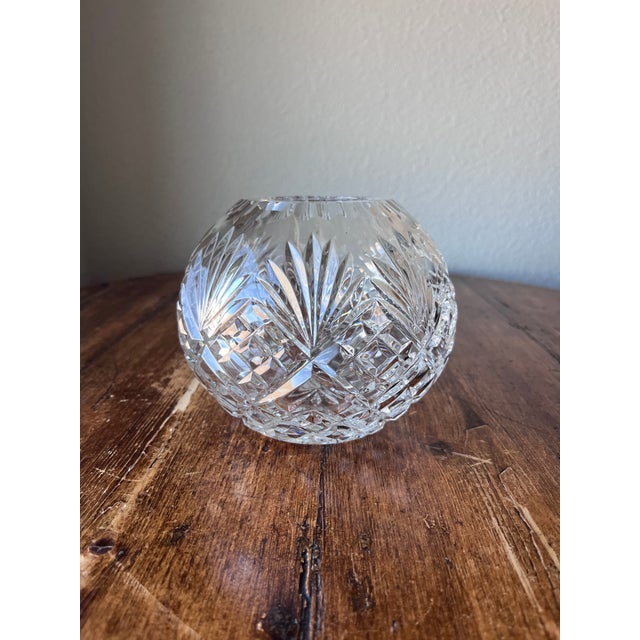 Waterford Vintage Crystal Rose Bowl 4.5” For Sale - Image 4 of 10