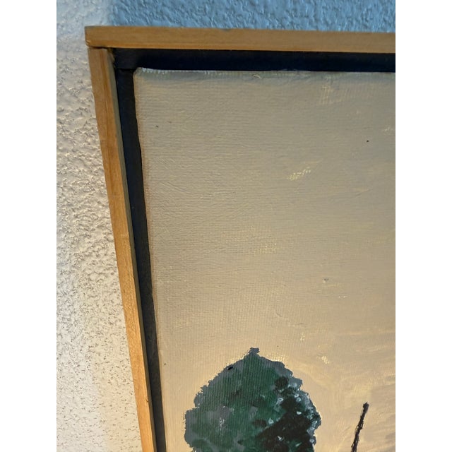 1970s Vintage Sailboat Painting on Canvas. Absolute Charming Version of Monet Sailboat at Le Petit-Gennevilliers For Sale - Image 5 of 7