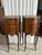 French Pair of French Louis XV Style 3-Drawer Bedside / End Table With a Marble Top and Gallery Tray, 19th Century For Sale - Image 3 of 10
